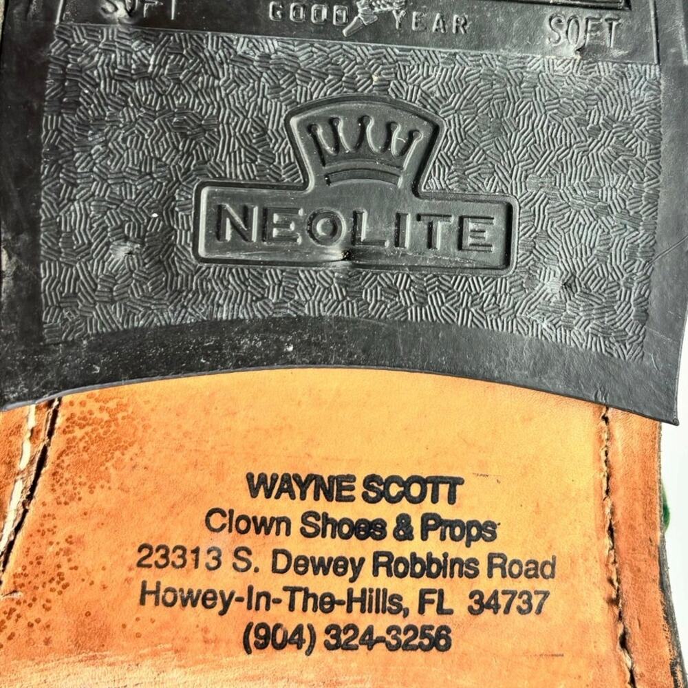WAYNE & MARTY SCOTT Professional Vintage Custom Womens Pink Clown Shoes Size 7-8 - Picture 8 of 12